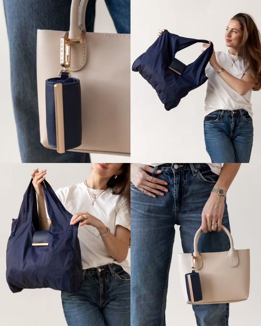 Bulk wholesale packaging of foldable tote bags ready for export delivery