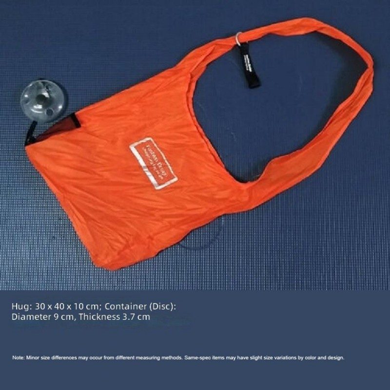 Retractable grocery bag with ABS plastic disc shell