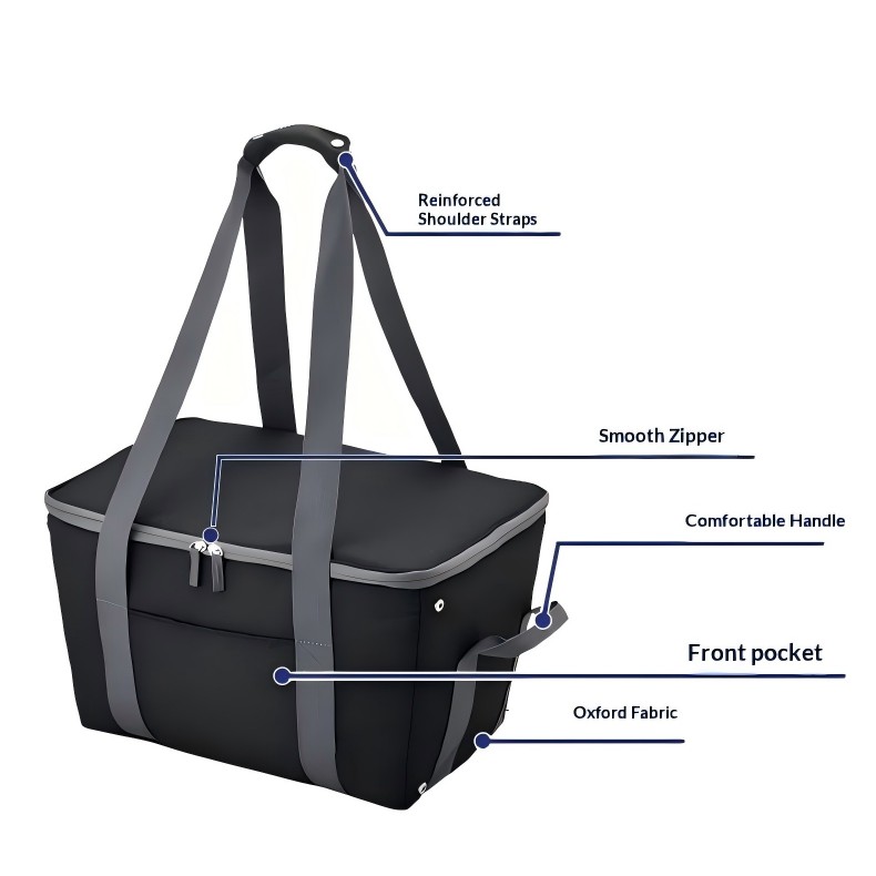 Custom foldable thermal lunch tote wholesale from Weihuang Textile