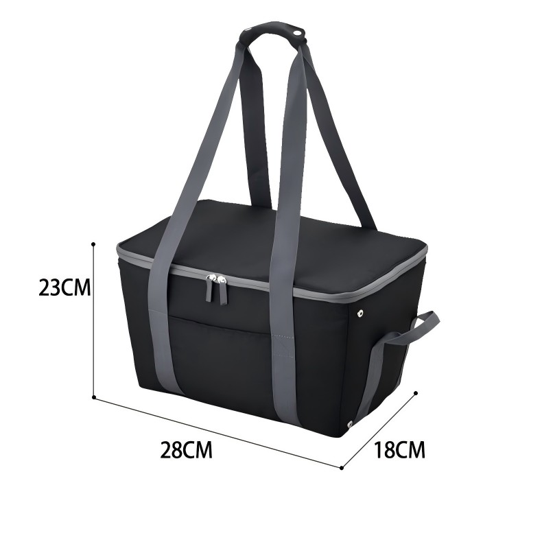 Foldable insulated picnic cooler bag camping outdoor use