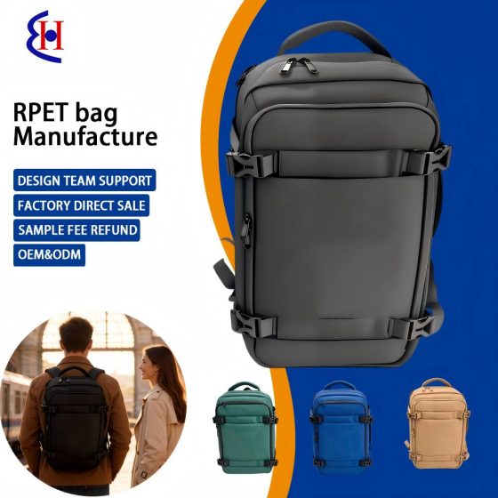 Multi Functional Travel Backpack 35L Waterproof Hiking Daypack | Weihuang RPET Bag Factory